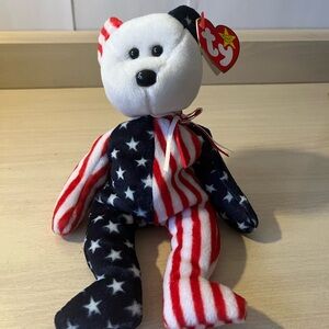 Ty Beanie Babies Spangle The American Bear